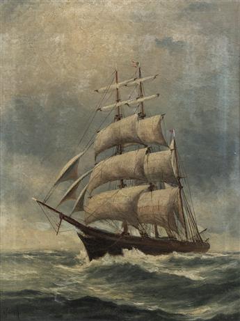IMOGENE MORRELL Sailing Ship at Sea.